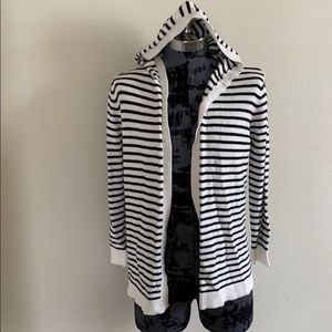 Honey Belle Striped Hooded Cardigan Size XL
